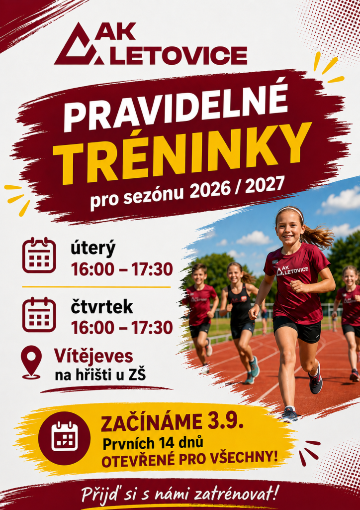 Atletika pro&nbsp;děti - PRAVIDELNÉ TRÉNINKY